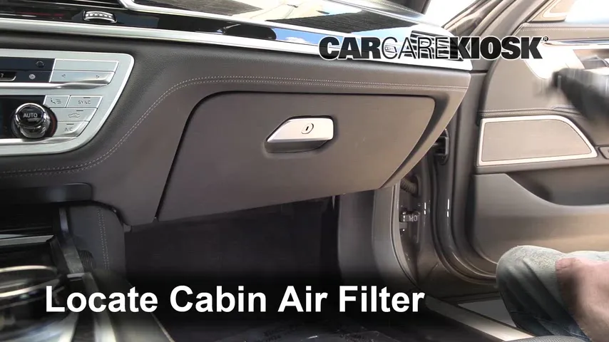 2022 BMW 750i xDrive 4.4L V8 Turbo Filtre à air (intérieur)